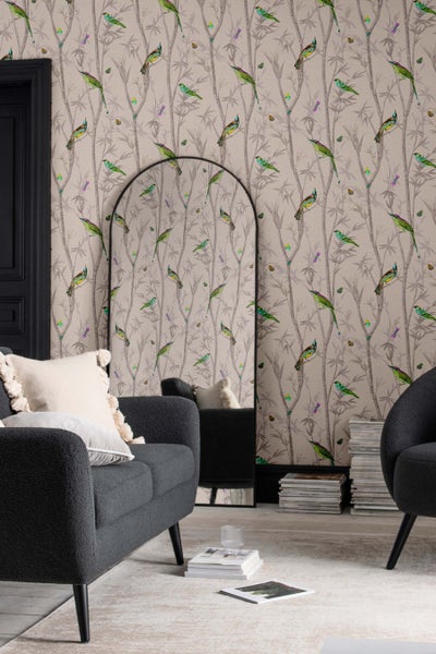 Next Vliesbehang | Chinoiserie Bird Trail - Neutral - 10mx52cm