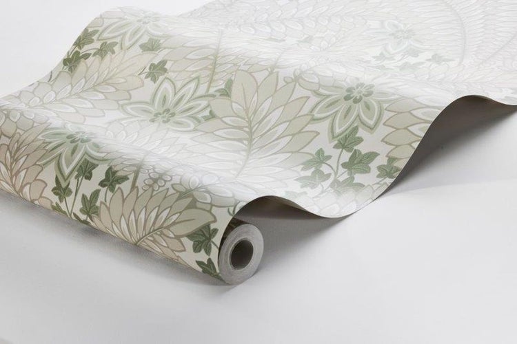 Borastapeter Tapete Blätter Hellgrün - 53 cm x 10.05 m - 660950