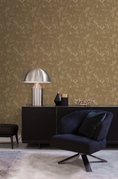 Origin Wallcoverings Tapete Bananenblätter Beigebraun - 50 x 900 cm - 348055