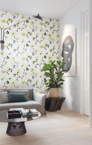 Masureel Tapete Blumen Beige - 53 cm x 10.05 m - 631933