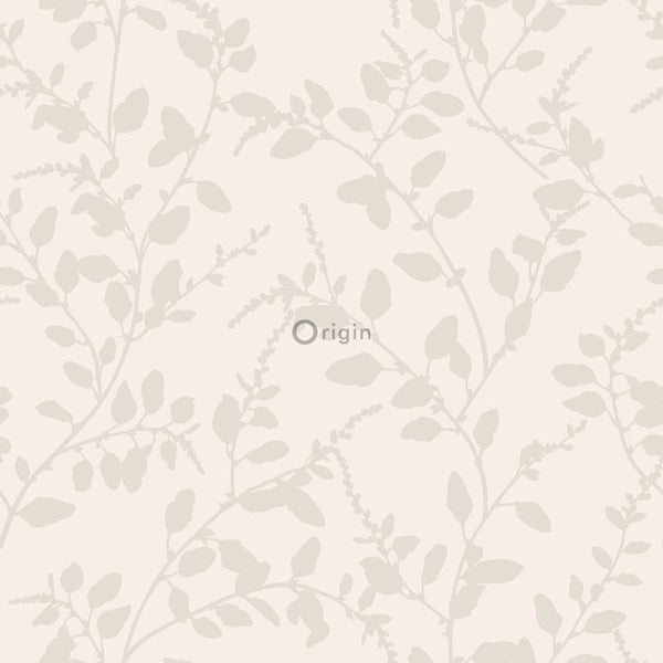 Origin Wallcoverings Tapete Blätter Beige - 53 cm x 10.05 m - 345929
