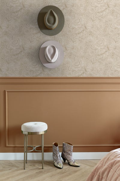 ESTAhome Tapete Blumenmuster Beige - 53 cm x 10.05 m - 139795