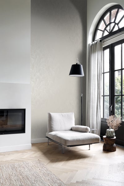 Origin Wallcoverings Tapete Palmenblätter Beige - 53 cm x 10.05 m - 347743