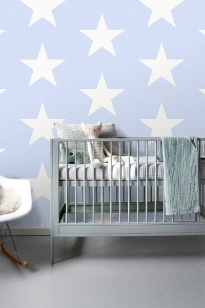 ESTAhome Tapete Sterne Himmelblau - 53 cm x 10.05 m - 136453