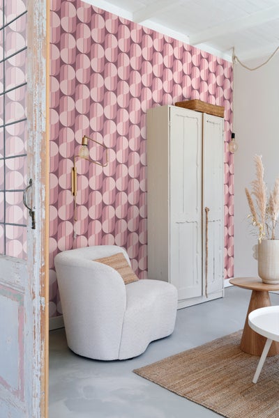 ESTAhome Tapete Retro-Ornamente Lila - 50 x 900 cm - 131587