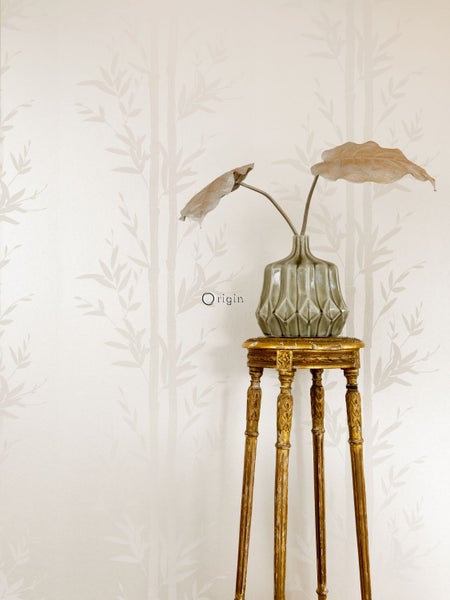 Origin Wallcoverings Tapete Bambusmuster Crême-Weiß - 53 cm x 10.05 m - 345750