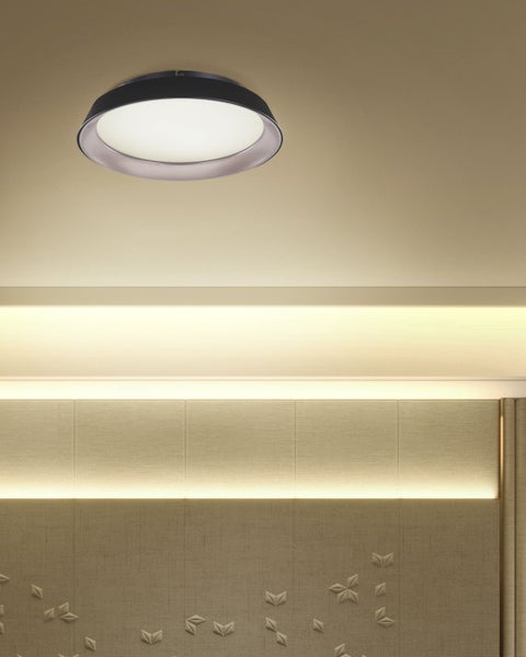 LED Deckenlampe BILIN Metall Schwarz