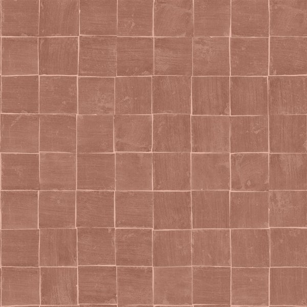Origin Wallcoverings Tapete Fliesenmuster Braun - 50 x 900 cm - 348046