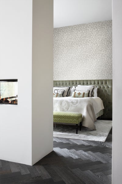 Origin Wallcoverings Tapete metallische Münzen Elfenbeinweiß und Grau - 53 cm x 10.05 m - 347459