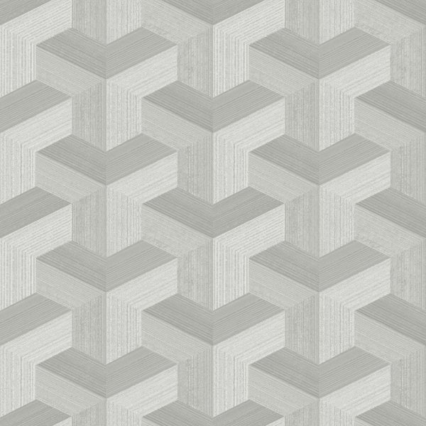 Origin Wallcoverings Tapete 3D-Muster Grau - 50 x 900 cm - 347999