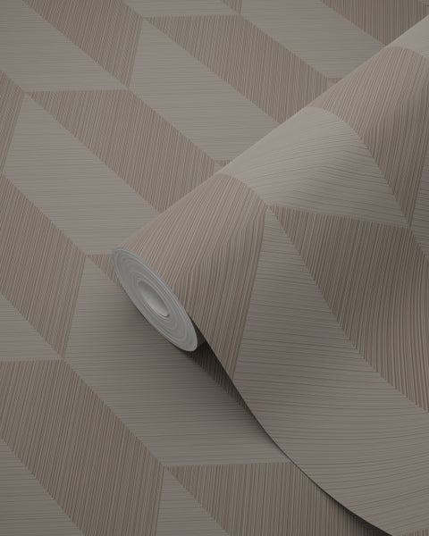 Origin Wallcoverings Tapete 3D Muster Taupe - 50 x 900 cm - 348039