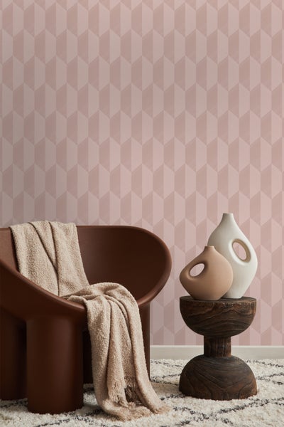 Origin Wallcoverings Tapete 3D Muster Altrosa - 50 x 900 cm - 348032