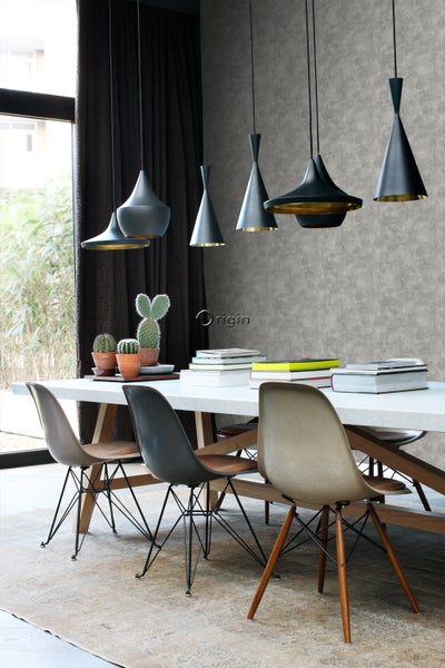 Origin Wallcoverings Tapete Betonoptik Dunkelgrau - 53 cm x 10.05 m - 347605