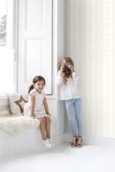 Origin Wallcoverings Tapete Ornamente Silber und Weiß - 53 cm x 10.05 m - 346829