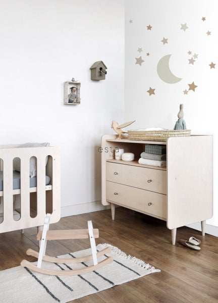 ESTAhome Wandtattoo Sternenhimmel Sandbraun und Terrakotta - 47.5 x 66 cm - 156110