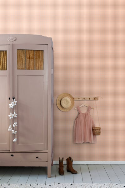 ESTAhome Tapete Streifenmuster Orange - 50 x 900 cm - 131640
