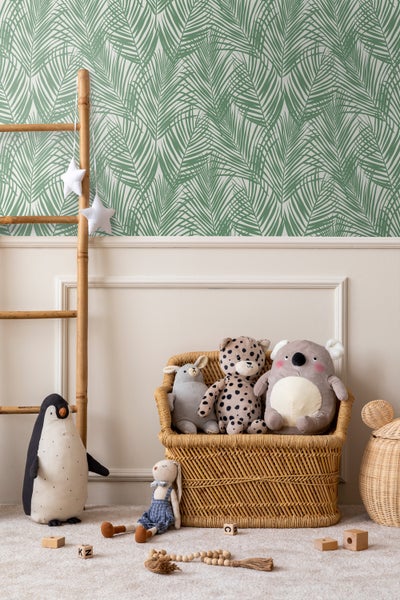 Walls4You Tapete tropische Blätter Grün - 53 cm x 10.05 m - 935307