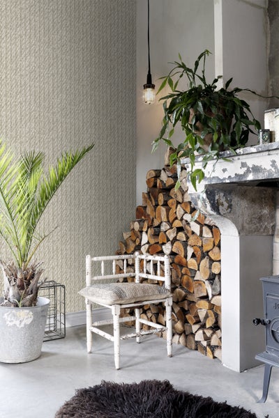 ESTAhome Tapete Seilmuster Beige - 53 cm x 10,05 m - 138246