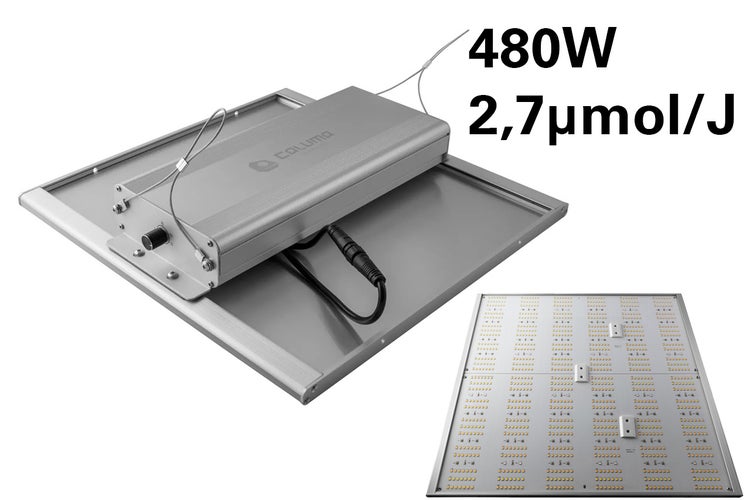 Caluma Growbox Komplettset 120x120x200, 480W LED, für 4 Pflanzen
