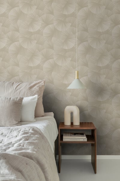Sanders und Sanders Tapete 3D-Muster Helltaupe - 53 cm x 10.05 m - 935351