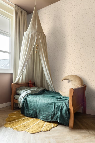 ESTAhome Tapete Punkte Beige - 53 cm x 10.05 m - 139722