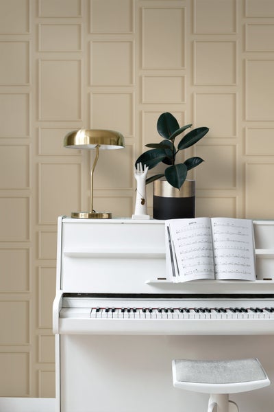ESTAhome Tapete Holzwandverkleidung Sandbeige - 50 x 900 cm - 139928