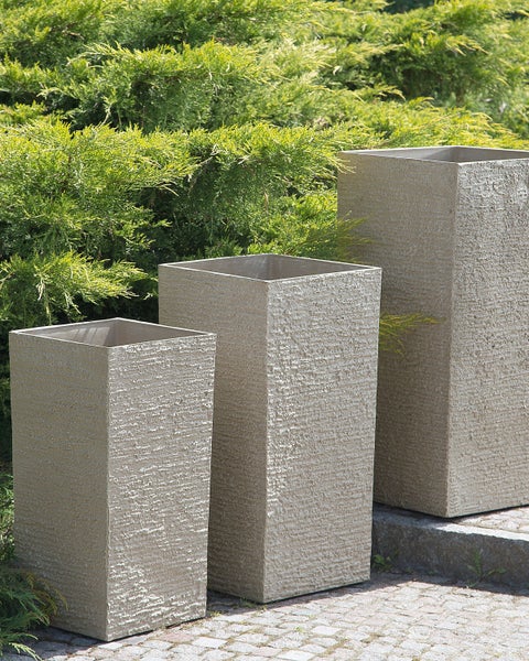 Blumenkübel GAZA 35 cm Beige