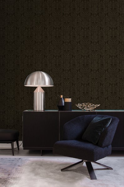Origin Wallcoverings Tapete Ornamente Schwarz - 53 cm x 10.05 m - 345417