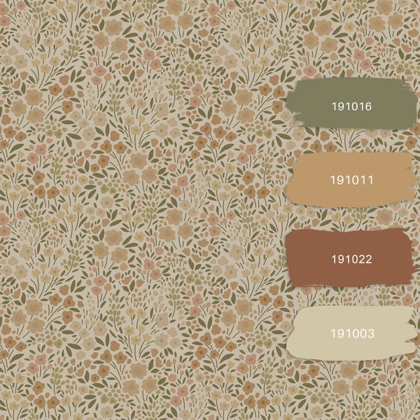 ESTAhome Tapete Blumen Beige - 53 cm x 10.05 m - 139701