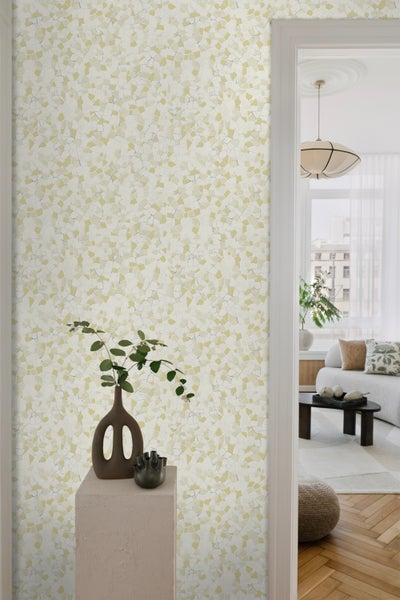 Sanders und Sanders Tapete Mosaik-Fliesen Gelb - 53 cm x 10 m - 640014