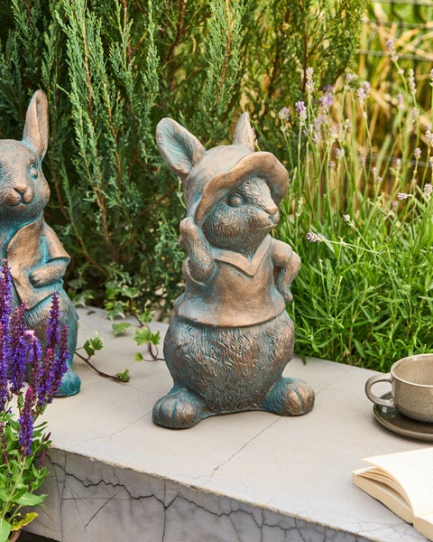 Gartenfigur KONAKRY Kaninchen Braun