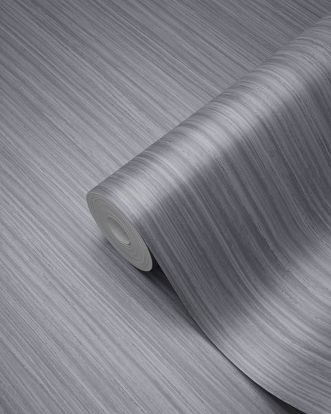 Origin Wallcoverings Tapete feine Streifen Grau - 53 cm x 10.05 m - 346621