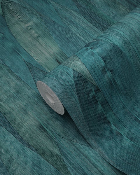 Origin Wallcoverings Tapete Blätter Meeresgrün - 53 cm x 10.05 m - 347368