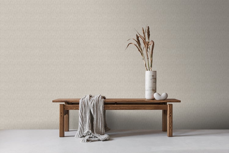Sanders und Sanders Tapete Leinen-Optik Beige - 53 cm x 10 m - 640209