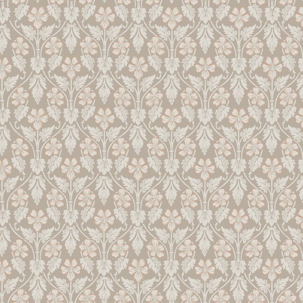 Borastapeter Tapete Blumen Beige - 53 cm x 10.05 m - 660074