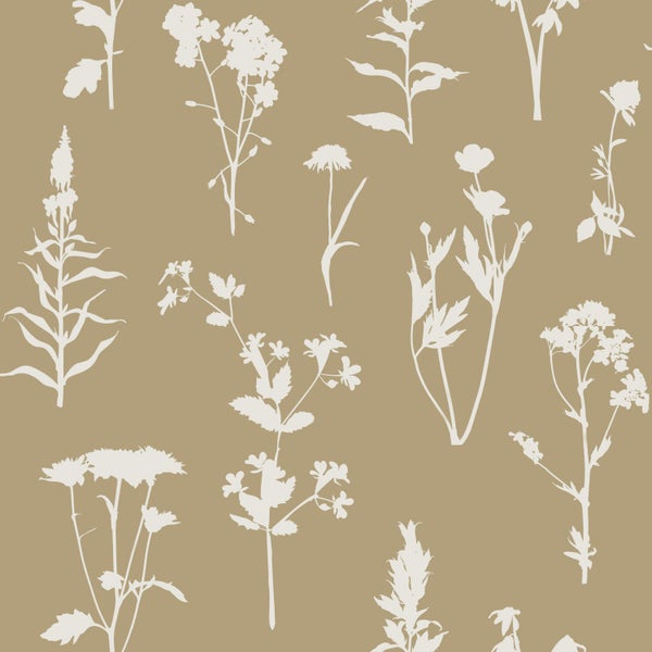 ESTAhome Tapete Feldblumen Beige - 53 cm x 10.05 m - 139483