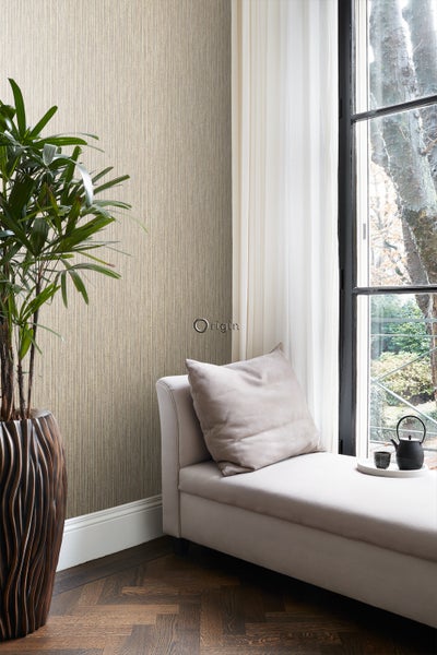 Origin Wallcoverings Tapete Bambusmuster Hellbraun - 53 cm x 10.05 m - 347401