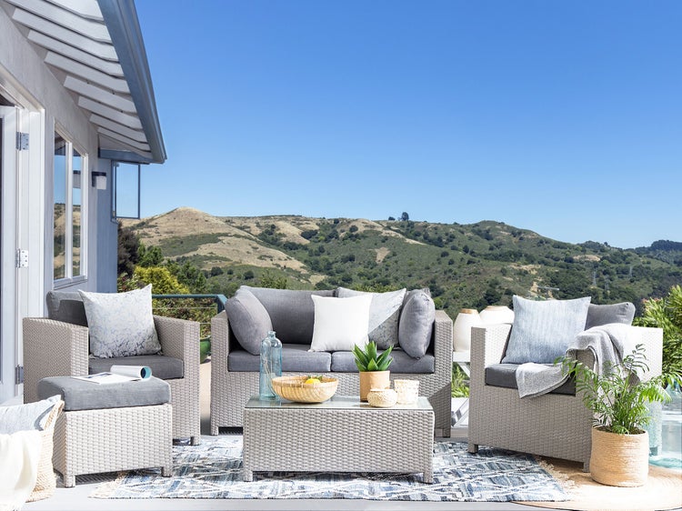 Outdoor Kissenbezug Set MILANO Grau