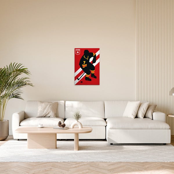 Dekoratives Poster mit Eishockeymotiv für die Wandgestaltung