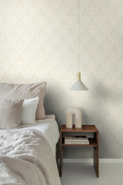 ESTAhome Tapete Barockmuster Crême-Beige - 53 cm x 10.05 m - 127605