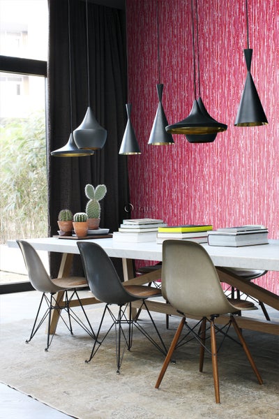 Origin Wallcoverings Tapete Streifen Rot und Rosa - 53 cm x 10.05 m - 347218
