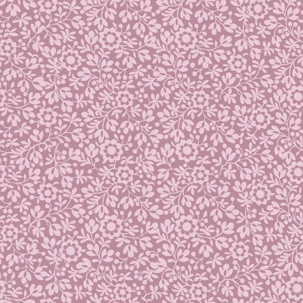 ESTAhome Tapete Blumen Lila - 50 x 900 cm - 131675