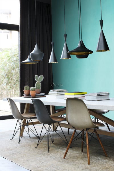 Origin Wallcoverings Tapete grafische Form Türkis - 53 cm x 10.05 m - 347234