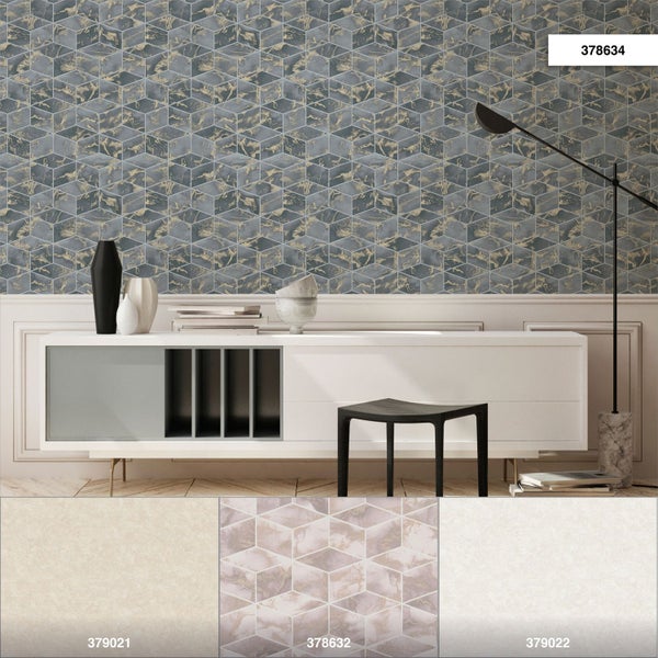 Tapetenrolle mit geometrischem Muster