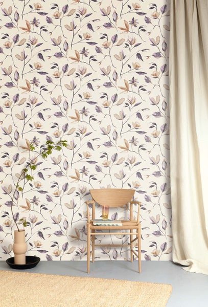 Masureel Tapete Blumen Weiß - 53 cm x 10.05 m - 632088