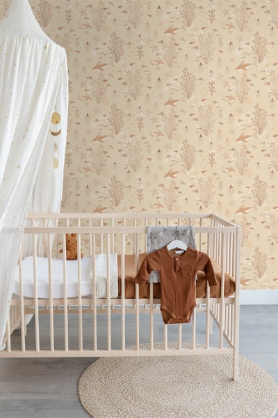 ESTAhome Tapete Unterwasserwelt Beige - 50 x 900 cm - 130930