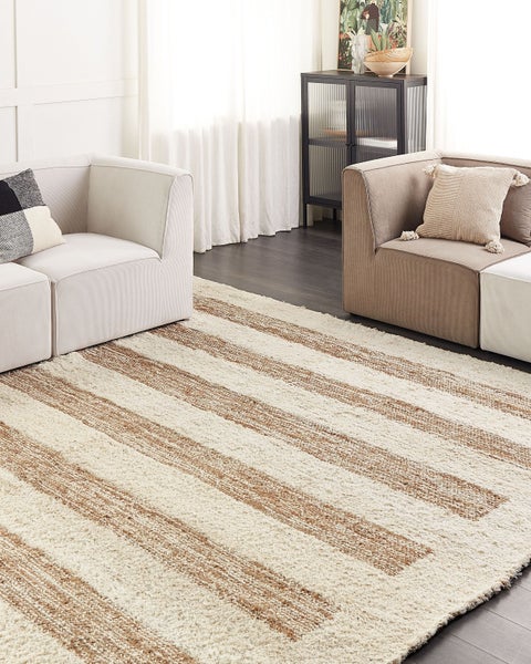 Teppich ZIARAT Beige 300 x 400 cm Jute