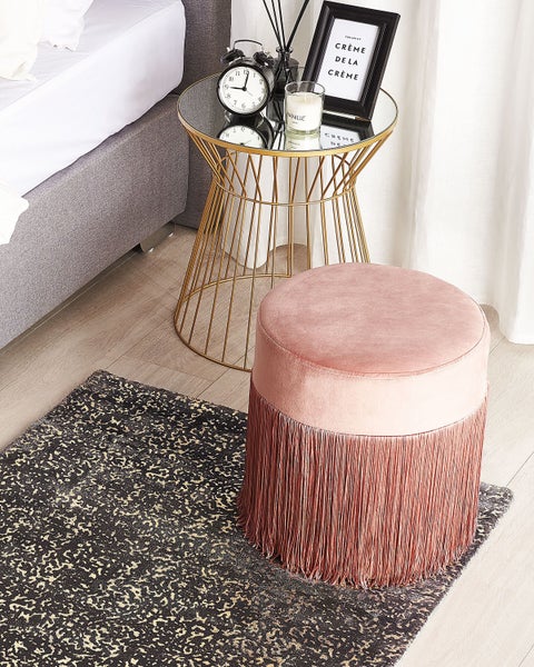 Dekokissen mit Troddeln