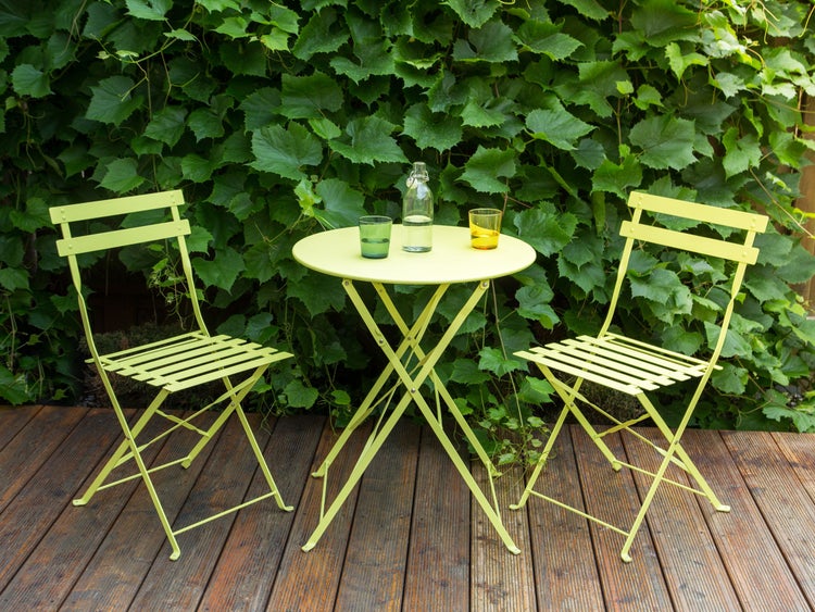 Bistro Set klappbar FIORI Metall Limettengrün