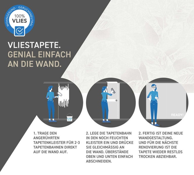 Nahaufnahme einer strukturierten Tapete